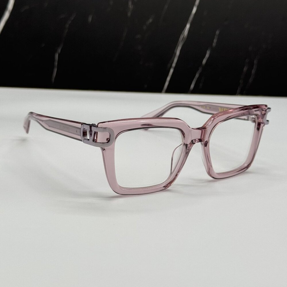 NEW VALENTINO V-SIDE VLX-131C PINK SQUARE EYEGLASSES VALENTINO - Picture 4 of 10
